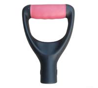 D Grip Plastic Spade Handle Replacement for Shovels Rakes Forks - 31mm Fit Heavy Duty Garden Tool Accessory Snow Digging(Black-red)