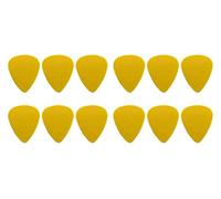 D-Grip Plectrum - Janicek Nylon Picks - Standard 351 Shape - 0.46 mm Yellow - Pack of 12 - with non-slip textured surface - made in Czech Republic