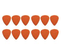 D-Grip Plectrum - Janicek Nylon Picks - Standard 351 Shape - 1.14 mm Orange - Pack of 12 - with non-slip textured surface - made in Czech Republic