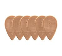 D-Grip plectrum/pick, Balkan shape, 0.80 mm, light brown, 6 pieces