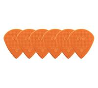 D-Grip plectrum/pick, Jazz B medium shape, 1.00 mm, orange, 6 pieces