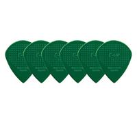 D-Grip Plectrum/Pick, Jazz C Large Shape, 1.18mm, Dark Green, Pack of 6
