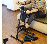 D-GROEE Senior Exercise Bike with Adjustable Resistance, Portable Pedal Exerciser for Arm and Leg, Physical Therapy Equipment, Compact Rehabilitation Cycle for Elderly, Home Use Black