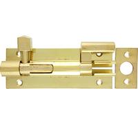 D&H™ 4" x 1.½" Inch - 102mm x 38mm Necked Barrel Door Bolt Polished Brass