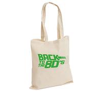 D&H Back to the 80's 80's Heart Love Fancy Dress Cotton Tote Bag Unisex