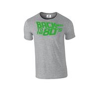 D&H Back to The 80's Heart Love Fancy Choose Life T Shirt Grey