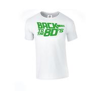 D&H Back to The 80's Heart Love Fancy Choose Life T Shirt White