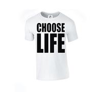 D&H Choose Life Fancy Dress 80's 90's Party Geek Nerd Funny Hipster Swag 4 Colours Tshirt Unisex (ChooseLife,T-Shirt)