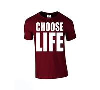 D&H Choose Life Fancy Dress 80's 90's Party Geek Nerd Funny Hipster Swag 4 Colours Tshirt Unisex (ChooseLife,T-Shirt)