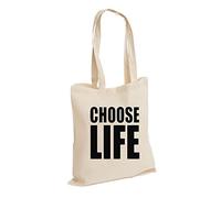 D&H Choose Life Fancy Dress 80's 90's Party Geek Nerd Funny Hipster Swag Unisex Cotton Tote Bag