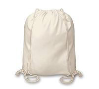 D&H CLOTHING UK Pack of 5 Premuim Plain Natural Cotton Shopping School Bags Rucksacks Drawstring School Gym PE Book P E Eco Friendly Shoppers