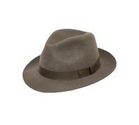 D&H Grey Hand Made Gents Fedora Felt Trilby Hat 100% Wool New (59)