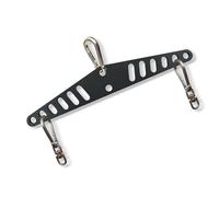 D Handle Cable Pull Down Rod Rope Crossover Row Attachment Machine Cable Attachment Pulley System Double to Single Adjustable Hole Back Trainer