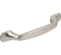 D Handle for Kitchen/Bedroom/Cabinet/Door/Cupboard/Drawer Handle 96 mm Hole centres - Brushed Nickel (1)