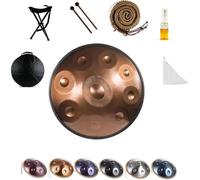 d Handpan Drum 9 Note 55cm - 432Hz/440Hz Steel Tongue Drum with Mallet Support for Sound Healing, Mtat, Yoga - Perfect for Relaxat and Mindfulness