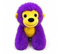 D.I.L 20cm Colourful Monkey Plush Toy Set, Ultra Soft Cuddly Stuffed Animals, Purple Orange Green Blue, Kids Gift (Purple)