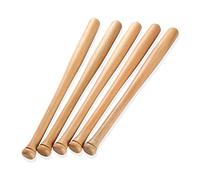 D.I.L© 32" 30" 25" 18" inch Wooden Baseball Rounders Bat Adult Kids Baseball Bar Stick Anti-Slip Long Lightweight for Training and Practise (18")