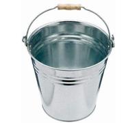 D.I.L 9L 12L 15L 18L Litre Metal Bucket Galvanised Water Fire Coal Home Garden Bathroom Cleaning Storage Bucket (12LTR METAL BUCKET)