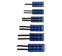 D.I.L Ankle Weights Adjustable Leg Wrist Strap for Running Training Fitness Gym Straps 0.5-6KG Blue (PAIR OF 1 KG)