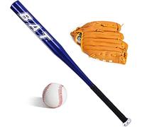 D.I.L Baseball Bat, Glove & Ball Set - Aluminium, 32" Blue