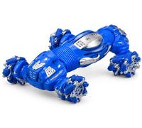 D.I.L Gesture Controlled RC Stunt Car 360° Spin Twist Drift Toy with LED Lights Rechargeable Battery Hand Sensor Remote Car for Kids Boys Girls Orange & Blue (BLUE)
