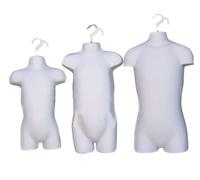 D.I.L WHITE HANGING Children's Mannequin Child Model Kids Display Youth Little Model Juvenile Toddler Mini Baby Infant Mannequin (Baby 46CM)