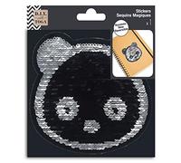 D.I.Y with Toga 1 Magic Sticker Reversible Sequin Black/White Panda 13 x 13 cm