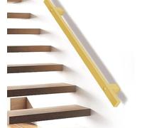 d il for Stairs 1m 2m 4m 5m 6m Wall Mounted Staase Railings for Loft Balconies Corridor Metal Wrought Iron Square Pipe Banister Safe Grab Bar(5ft/150cm)