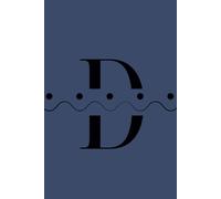 D: Initial Monogram Personal Letter alphabet Journal, 2025 Pantone color of the year, Future dusk, Personalized Lined Notebook For Kids, Boys and ... Soft Cover Diary, 120 Pages, size 6x9 inch.