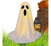 D IY Light-Up Spooky Ghosts, String Light Ghost, Tabletop Halloween Ornament 13x13x37cm/5.12x5.12x14.57 Inches Weather-Resistant/Versatile Placement For Indoor Outdoor Yard