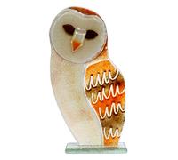 D&J Glassware Fused Glass Barn Owl