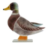 D&J Glassware Fused Glass Mallard Duck