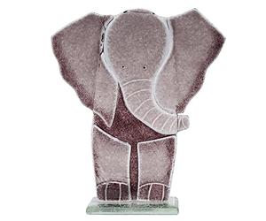 D & J Glassware Glass Ellie The Elephant Ornament