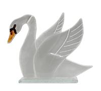 D & J Glassware Glass Swan Ornament 191411