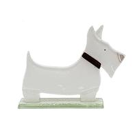 D & J Glassware Glass Westie Dog
