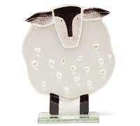 D & J Glassware Glass Woolly the Sheep Ornament W/Sheep