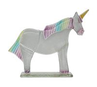 D & J Glassware Hope the Unicorn Fused Glass Sculpture