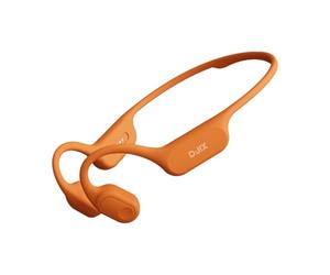 D-JIX Triton 600 - Bluetooth 6.0 & MP3 32GB Bone Conduction Earphones | Waterproof IP68 | Battery Life 15 Hours | Fast Charging | Built-in Microphone | Ideal for Sport & Work (Orange)