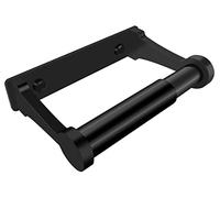 D&Joy Bathroom Toilet Paper Holder, Matte Black Wall Mount Toilet Paper Roll Holder with Spring Loaded Roller, Aluminum Self-Adhesive Toilet Tissue Holder 5-inch TP Holder for Bathroom Kitchen