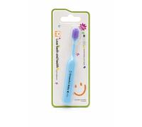 D & K Exclusives Kids Toothbrush, Extra Soft Bristles, Wide Brush Head, Comfortable Thick Handle for Easy Grip, Gentle Gum Care for Toddlers, Young Children Toothbrush (Blue)