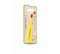 D & K Exclusives Kids Toothbrush, Extra Soft Bristles, Wide Brush Head, Comfortable Thick Handle for Easy Grip, Gentle Gum Care for Toddlers, Young Children Toothbrush (Yellow)