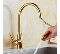 d Kitchen Faucet Antique Single Handle Pull Out Tap 360° Swivel Water Mixer Deck Mounted Modern Design with Aerator for Easy Use
