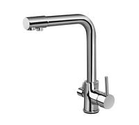 d Kitchen Faucet with Filtered Water Tap Brass Deck Mounted Drinking Mixer Stylish Black Finish and Elegant Design for Modern Kitchens
