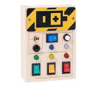 (D) Led Light Busy Board Sensory Board Button Switch Toy Compatible With Electronic Learning