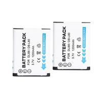 D-LI88 DB-L80 1200mAh Camera Rechargeable Battery - Compatible With Sanyo VPC-CG10 DMX-CG11 VPC-CG100 VPC-CG102 - Compatible With Pentax P70 H90 W90 WS80(2 pcs)
