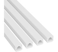 D-Line 10x8mm Cable Trunking, Cable Cover, Paintable, Self-Adhesive Wire Cover,