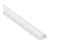 D-Line Micro+ Trunking, Cable Cover, Half Round Paintable Cable Trunking, Self-Adhesive Cable Tidy, Decorative Wire Hider, Electrical Cable Management - 20mm (W) x 10mm (H) x 1-meter Length - White