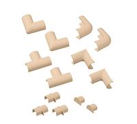 D-Line 20x10mm Magnolia Clip-Over Accessory Multipack - 2X Internal Bend, 2X External Bend, 2X Flat Bend, 2X Equal Tee, 3X Connector, 2X End Cap