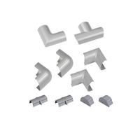 D-Line Aluminium Effect Mini 10 Piece Accessory Pack (D)15mm, (W)30mm
