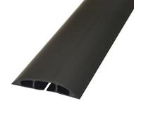 D-Line Black Floor Cable Cover, (L)1800mm (H)12mm